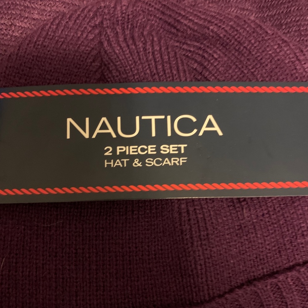 NWT nautical hat and scarf set